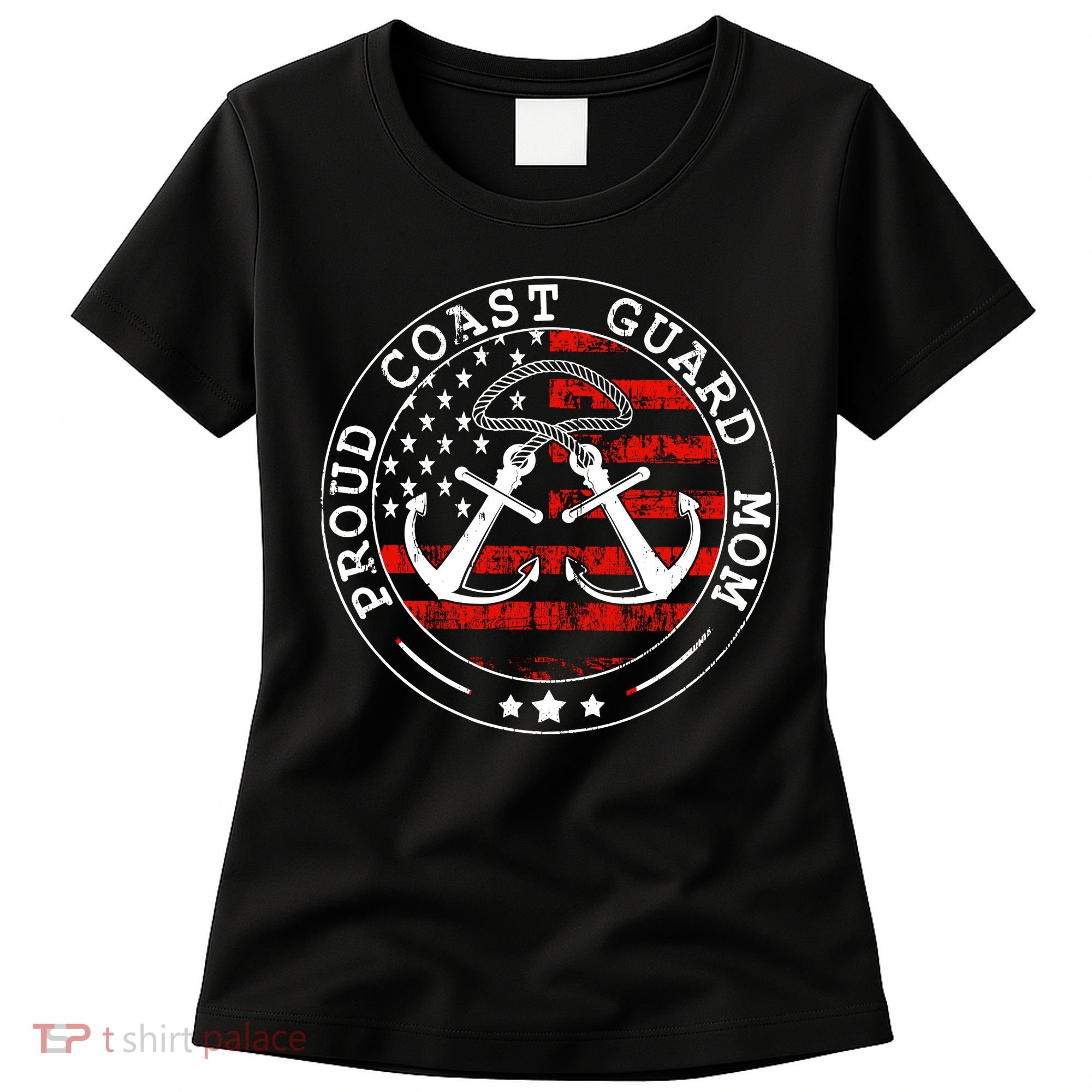 Wo Proud Coast Guard Mom Us Military Mothers Day Wo Women's T-Shirt