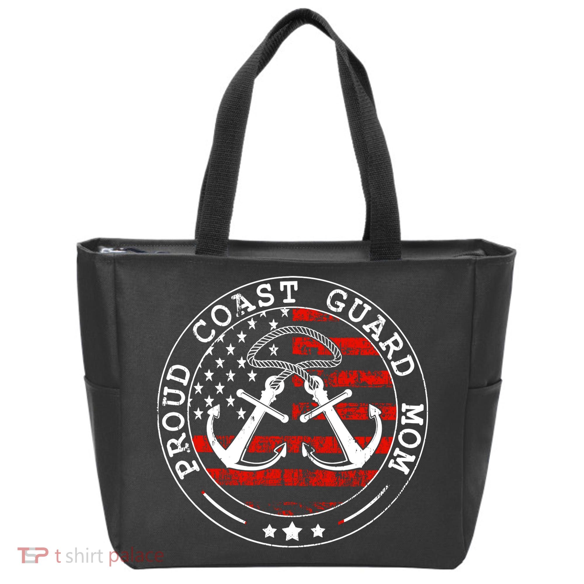 Wo Proud Coast Guard Mom Us Military Mothers Day Wo Tote Bag