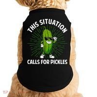 Women Pickle Cucumber Dill Pickle Lover Gift Doggie Tank thumb 0