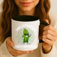 Women Pickle Cucumber Dill Pickle Lover Gift Coffee Mug thumb 3
