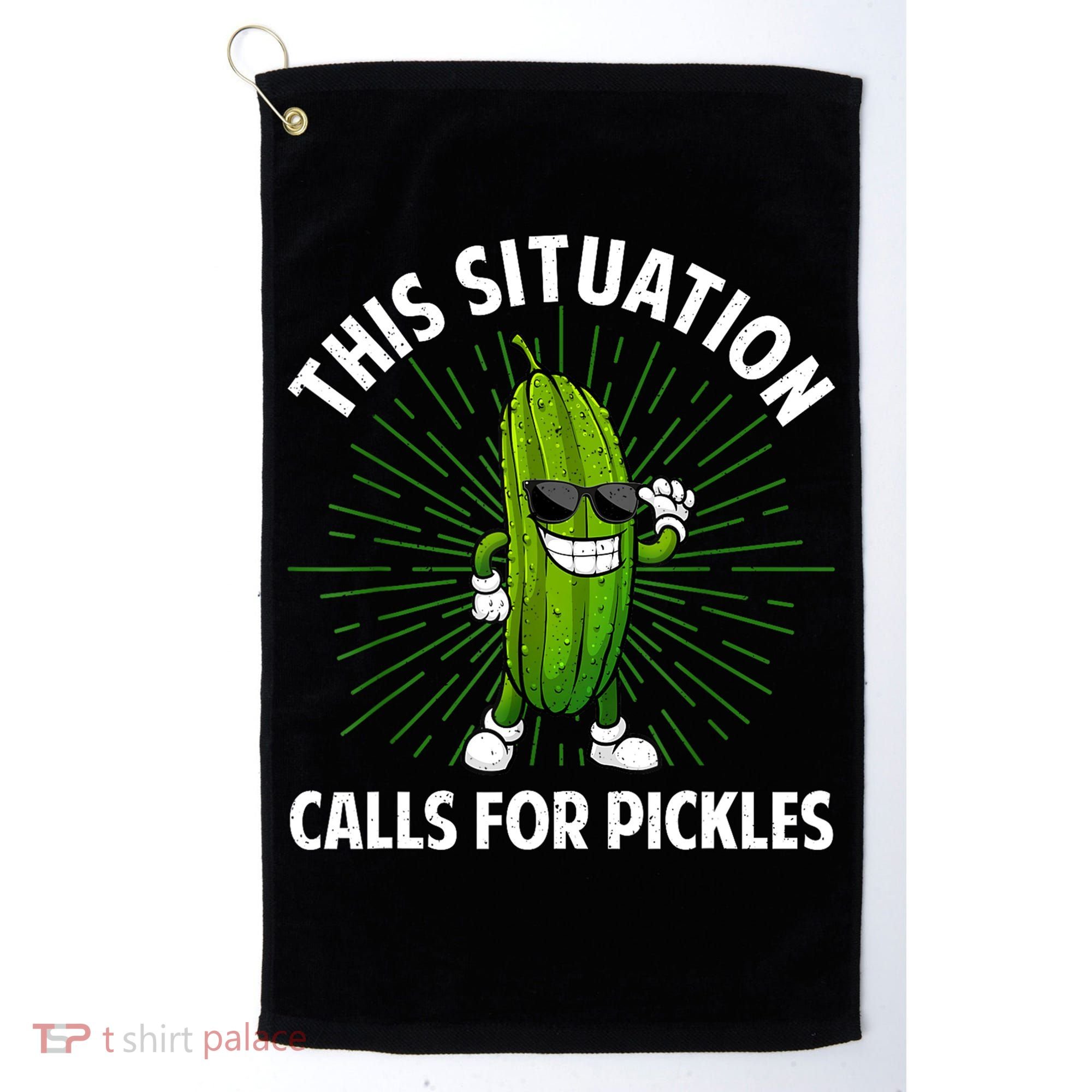 Women Pickle Cucumber Dill Pickle Lover Gift Golf Towel