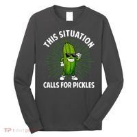 Women Pickle Cucumber Dill Pickle Lover Gift Long Sleeve Shirt thumb 0