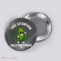 Women Pickle Cucumber Dill Pickle Lover Gift Button thumb 0