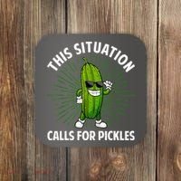 Women Pickle Cucumber Dill Pickle Lover Gift Coaster thumb 0