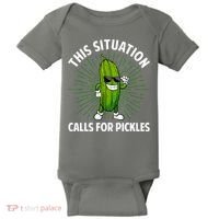 Women Pickle Cucumber Dill Pickle Lover Gift Baby Bodysuit thumb 0