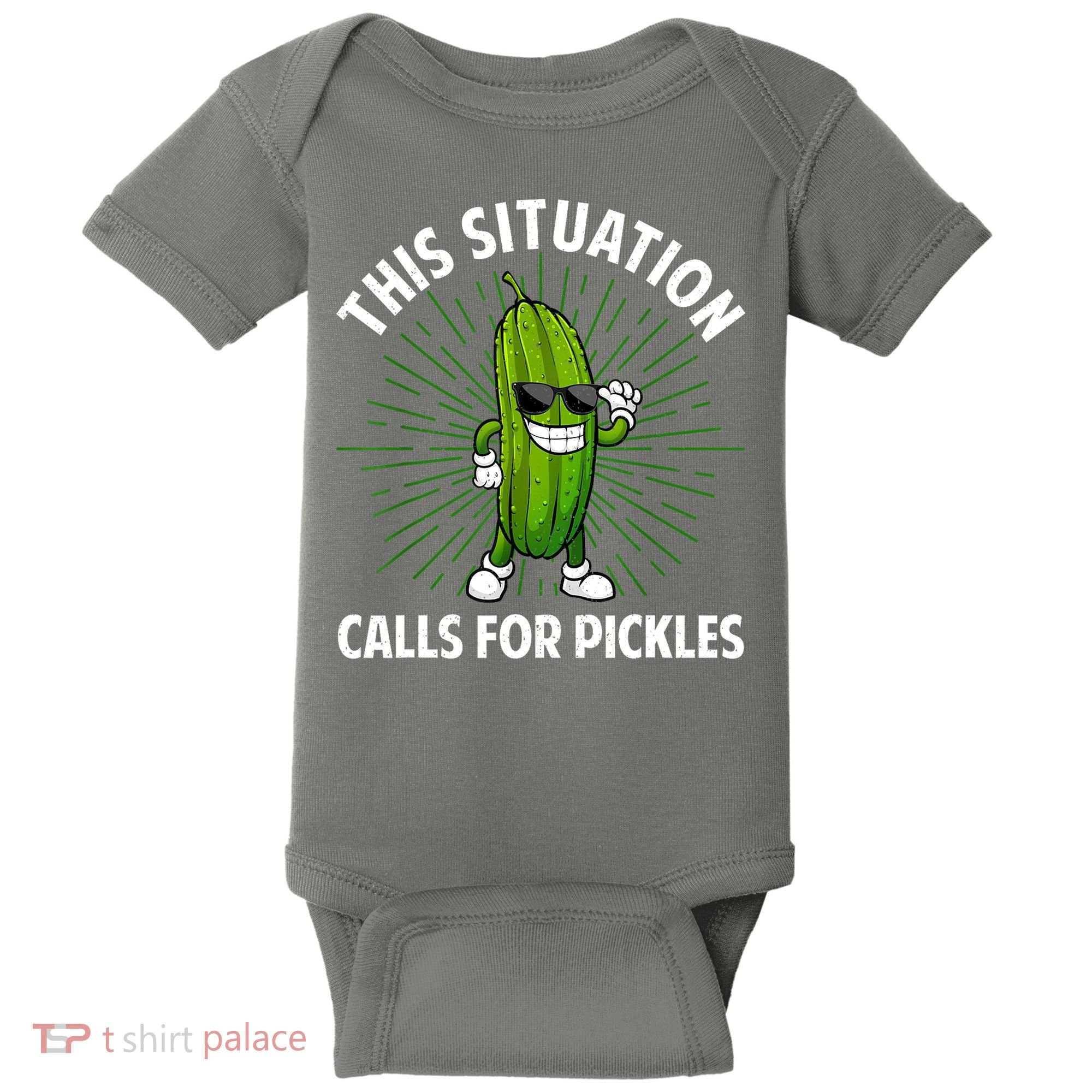 Women Pickle Cucumber Dill Pickle Lover Gift Baby Bodysuit