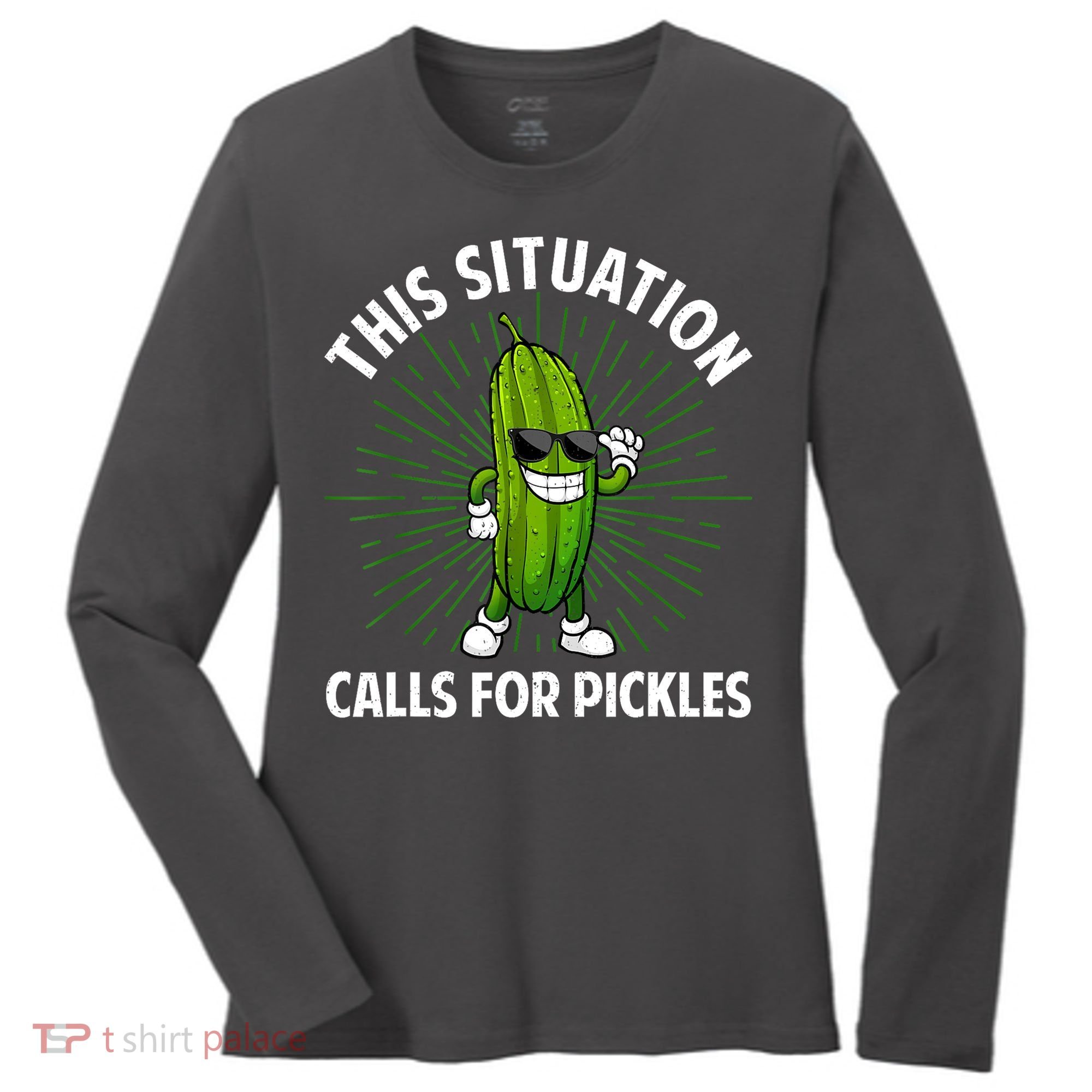 Women Pickle Cucumber Dill Pickle Lover Gift Women's Long Sleeve Shirt