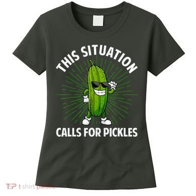 Women Pickle Cucumber Dill Pickle Lover Gift Women's T-Shirt