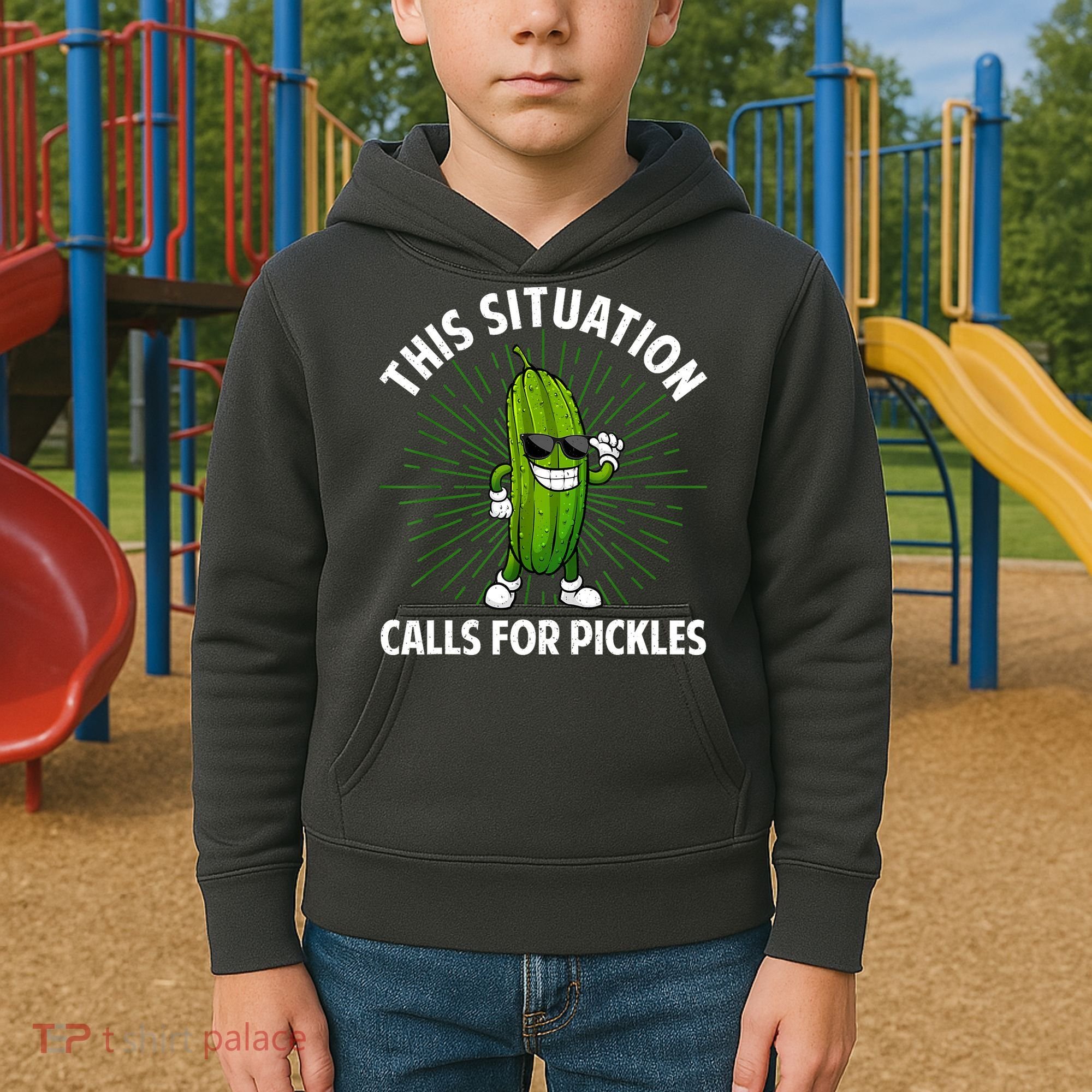Women Pickle Cucumber Dill Pickle Lover Gift Kids Hoodie