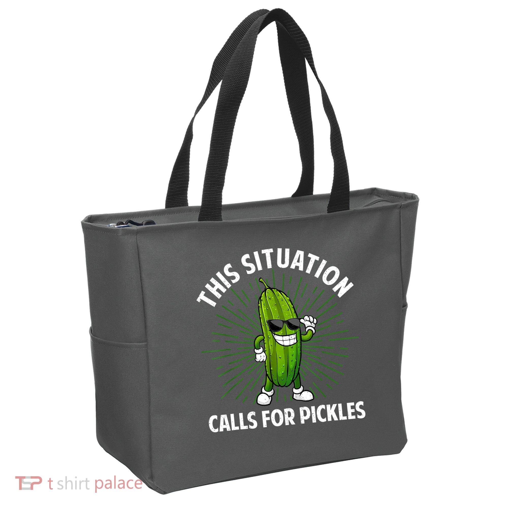 Women Pickle Cucumber Dill Pickle Lover Gift Tote Bag