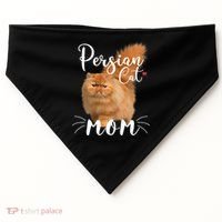Womens Persian Cat Mom Female Cat Owner Persian Kitty USA-Made Doggie Bandana thumb 0