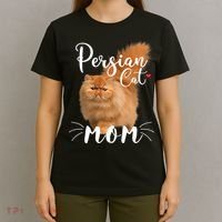 Womens Persian Cat Mom Female Cat Owner Persian Kitty T-Shirt thumb 4