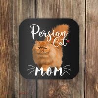 Womens Persian Cat Mom Female Cat Owner Persian Kitty Coaster thumb 0