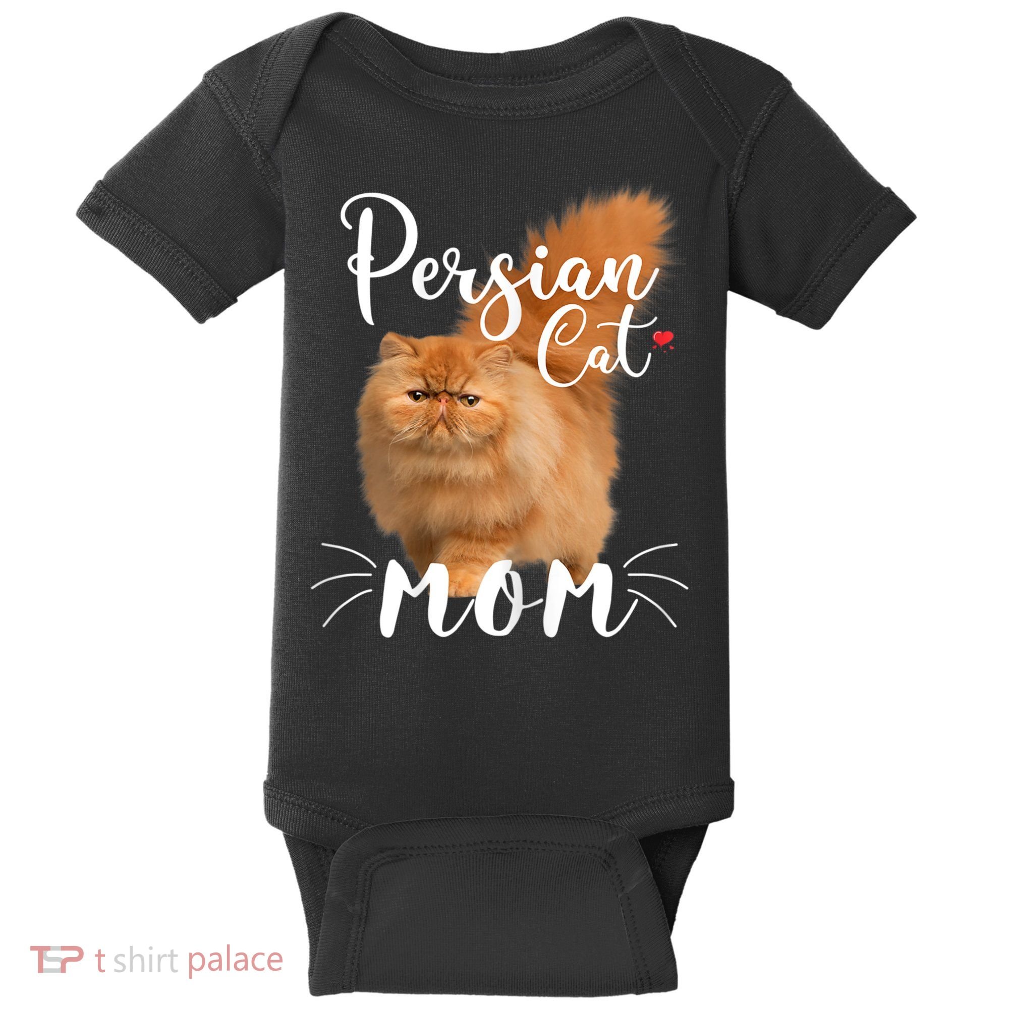 Womens Persian Cat Mom Female Cat Owner Persian Kitty Baby Bodysuit