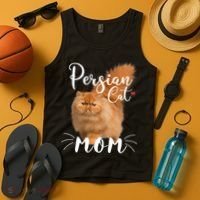 Womens Persian Cat Mom Female Cat Owner Persian Kitty Tank Top thumb 4