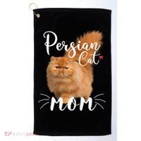 Womens Persian Cat Mom Female Cat Owner Persian Kitty Golf Towel thumb 0