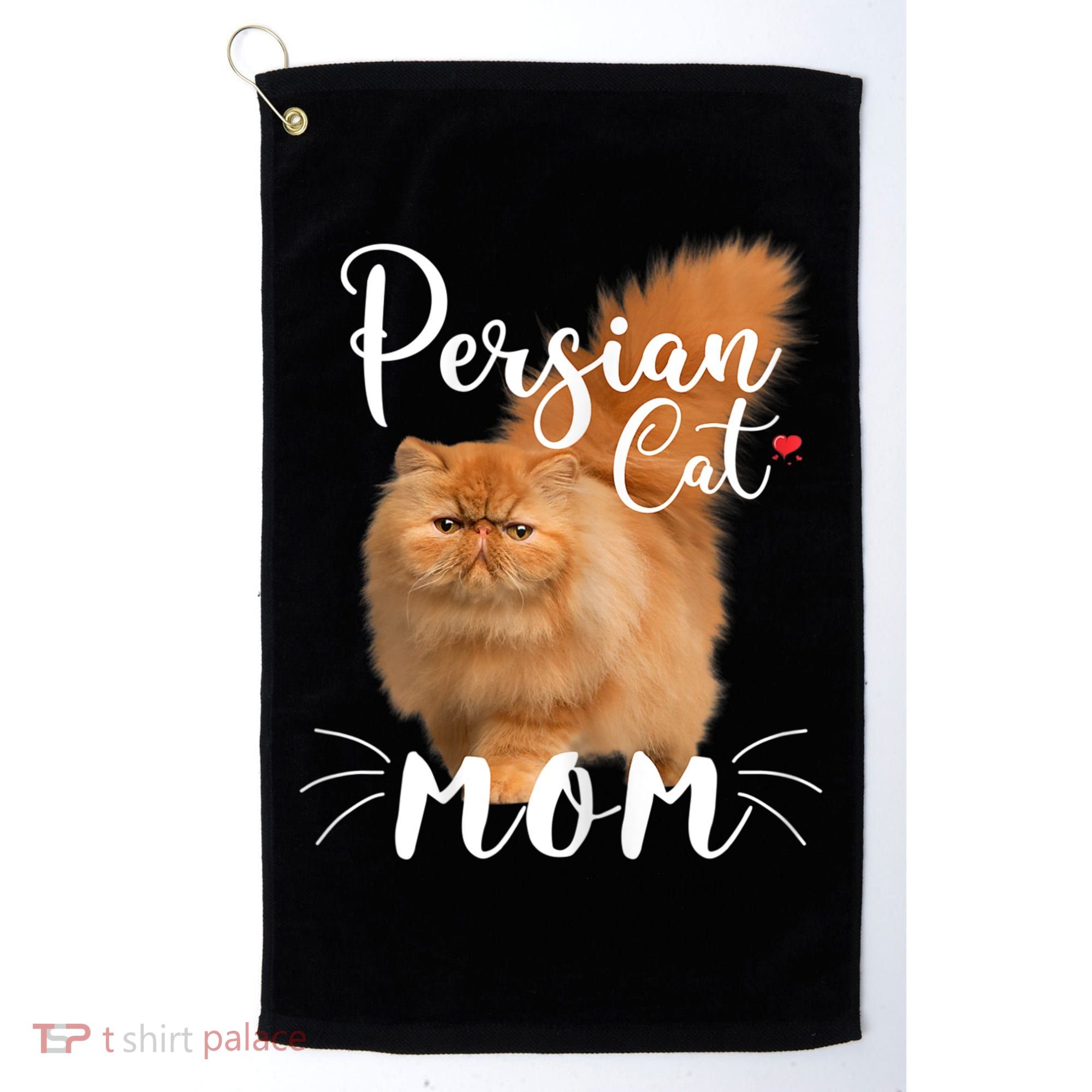 Womens Persian Cat Mom Female Cat Owner Persian Kitty Golf Towel