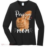 Womens Persian Cat Mom Female Cat Owner Persian Kitty Women's Long Sleeve Shirt thumb 0