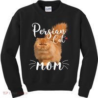 Womens Persian Cat Mom Female Cat Owner Persian Kitty Kids Sweatshirt thumb 0