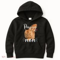 Womens Persian Cat Mom Female Cat Owner Persian Kitty Kids Hoodie thumb 0