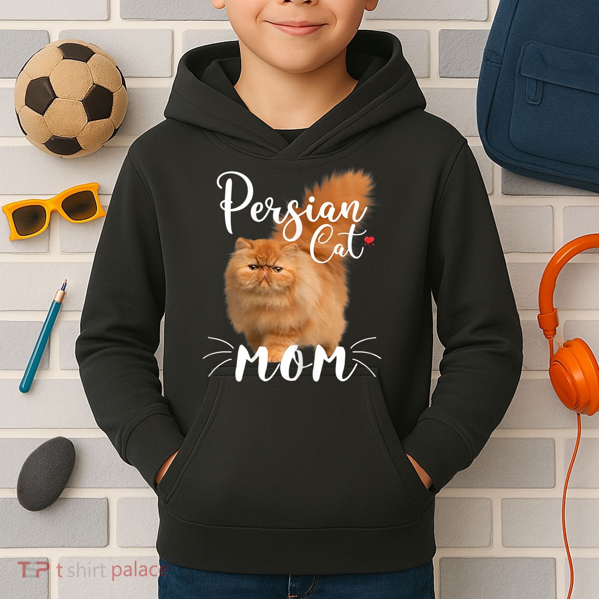 Womens Persian Cat Mom Female Cat Owner Persian Kitty Kids Hoodie