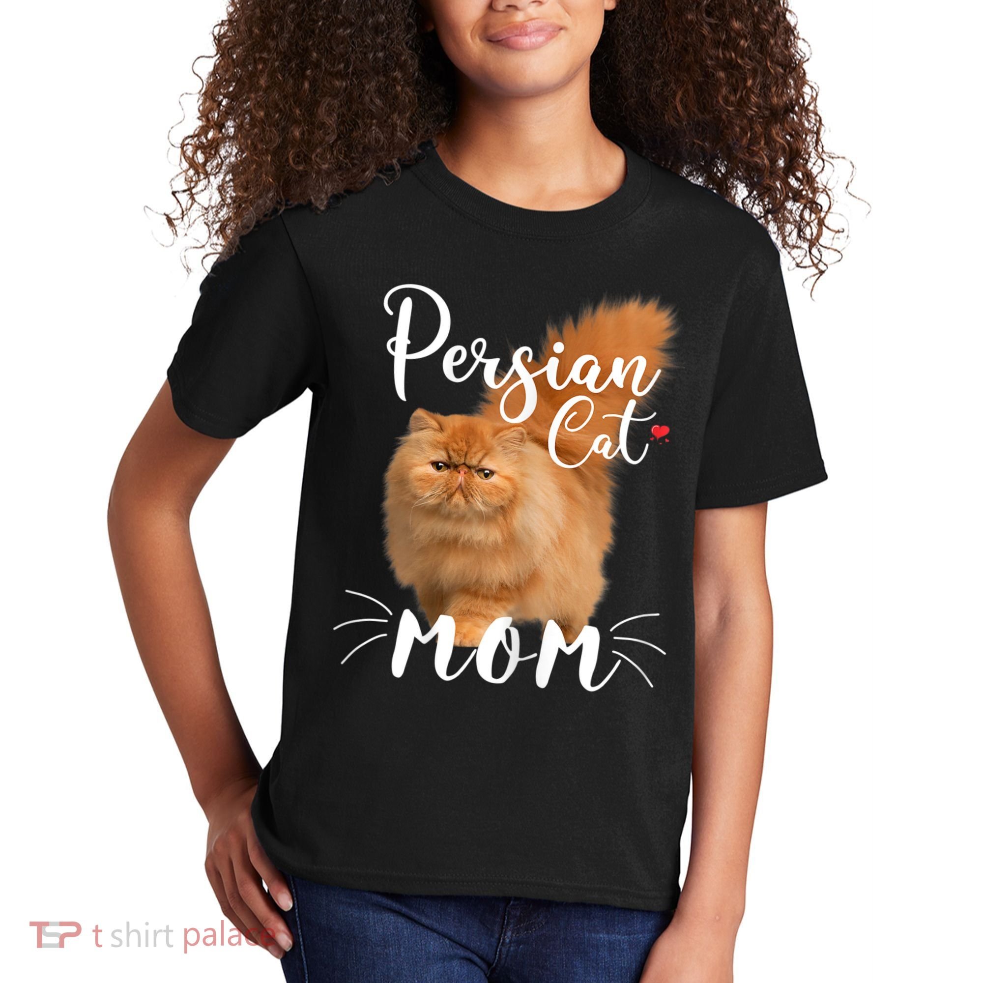 Womens Persian Cat Mom Female Cat Owner Persian Kitty Kids T-Shirt