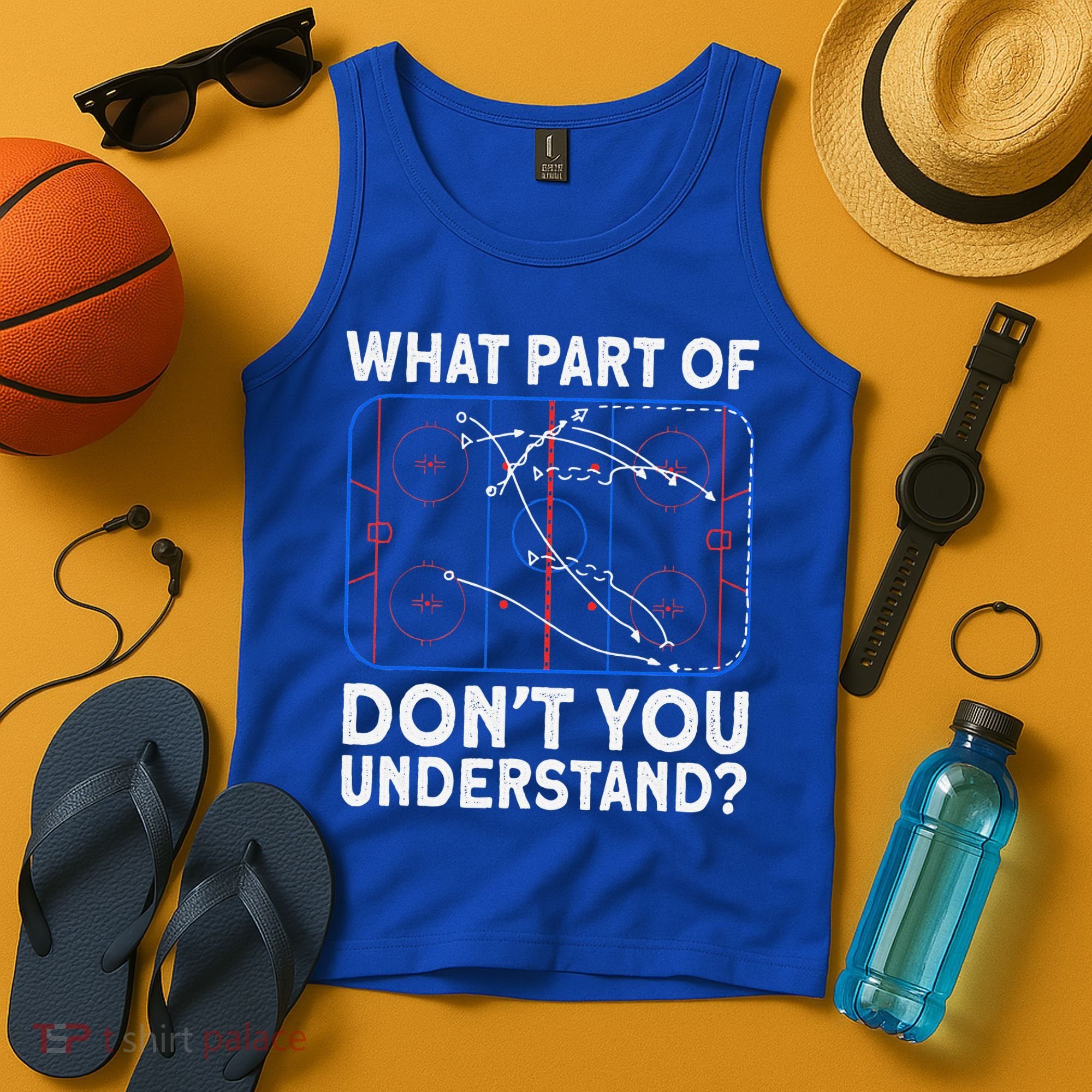 What Part Don't Understand Hockey Hockey Player Tank Top