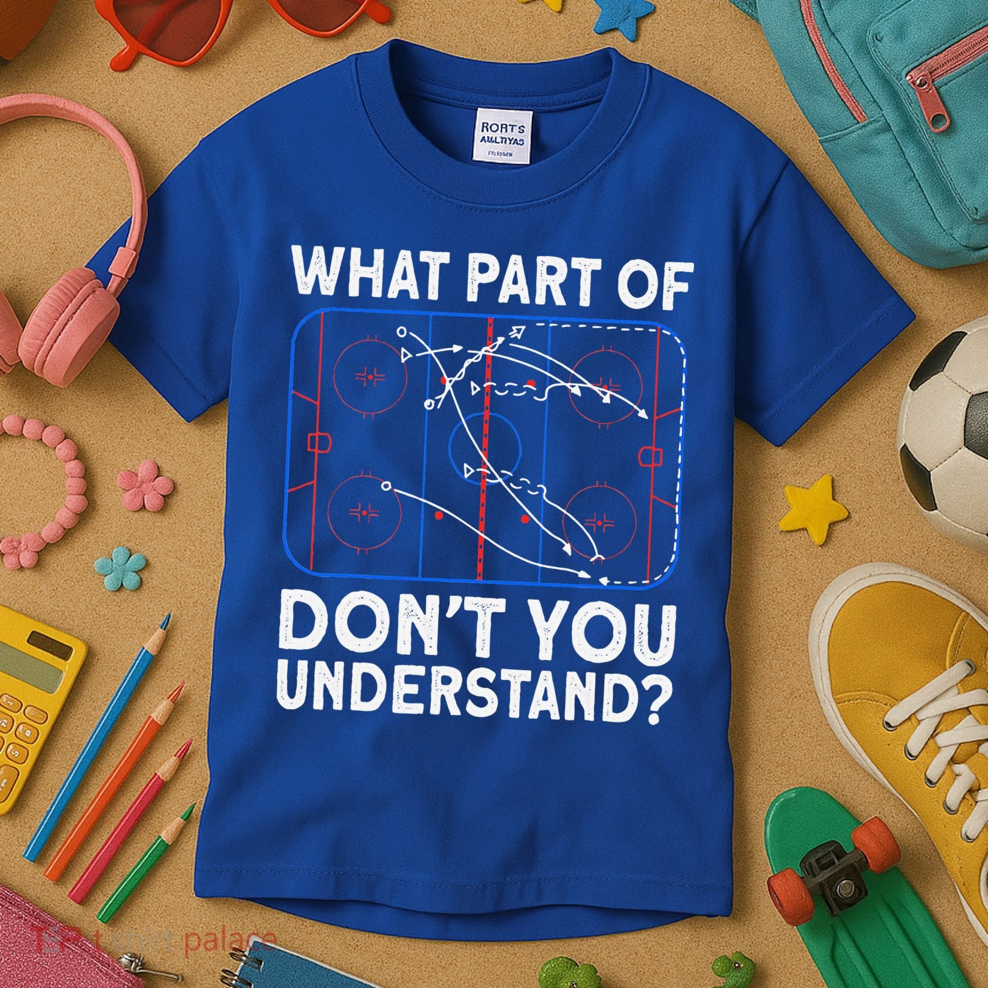 What Part Don't Understand Hockey Hockey Player Kids T-Shirt