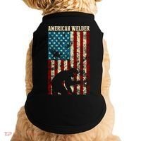 Welding Patriotic Distressed Usa American Flag Gift Welder Gift Doggie Tank thumb 0
