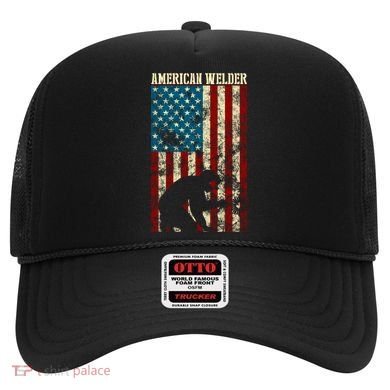 Welding Patriotic Distressed Usa American Flag Gift Welder Gift Hat