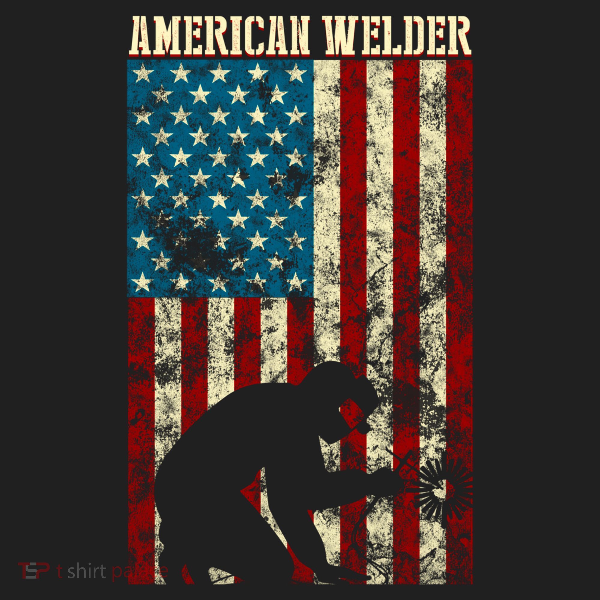 Welding Patriotic Distressed Usa American Flag Gift Welder Gift Hat