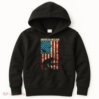 Welding Patriotic Distressed Usa American Flag Gift Welder Gift Kids Hoodie thumb 0