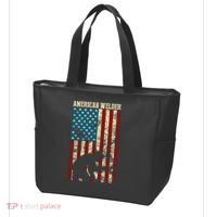 Welding Patriotic Distressed Usa American Flag Gift Welder Gift Tote Bag thumb 3