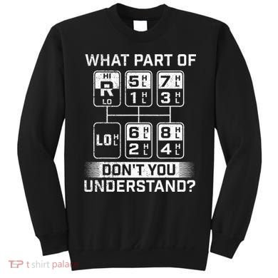 What Part DonT You Understand Trucker Semi Truck Driver Sweatshirt