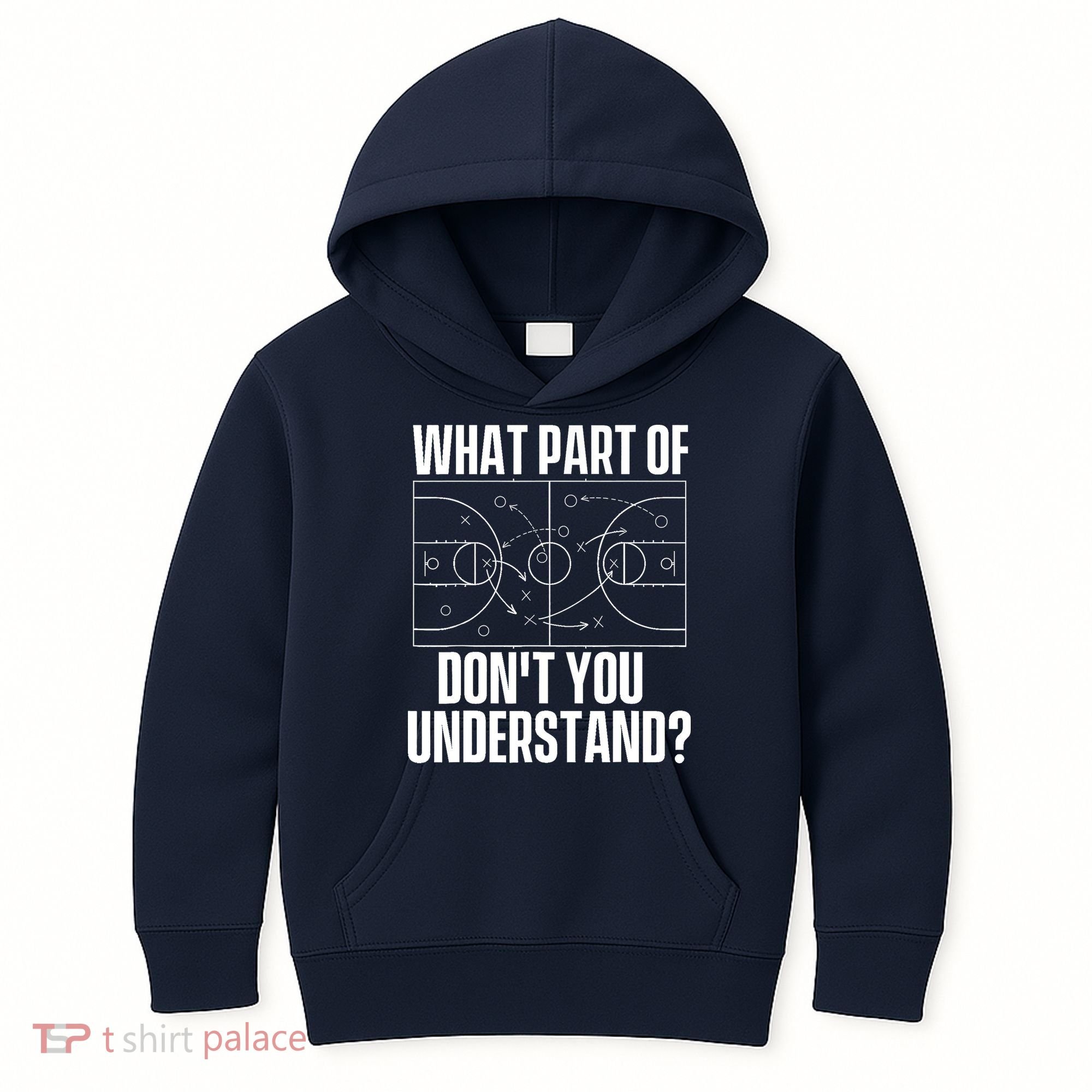 What Part Don't You Understand - Basketball Coach Kids Hoodie