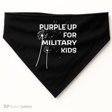 Wear Purple Dandelion Wishes USA-Made Doggie Bandana