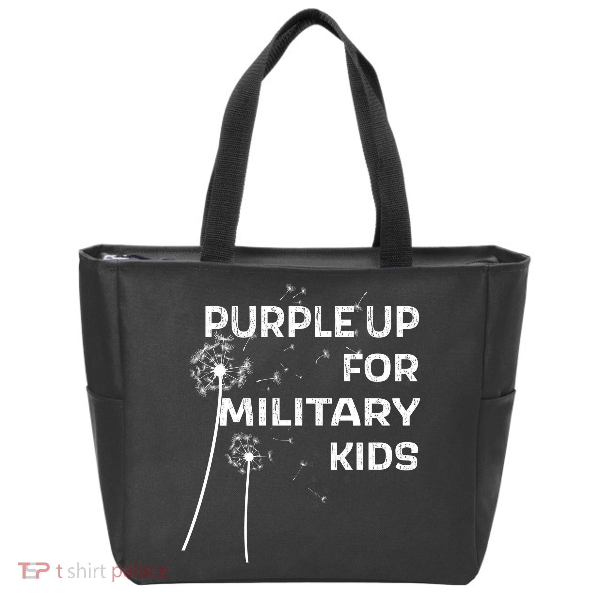 Wear Purple Dandelion Wishes Tote Bag