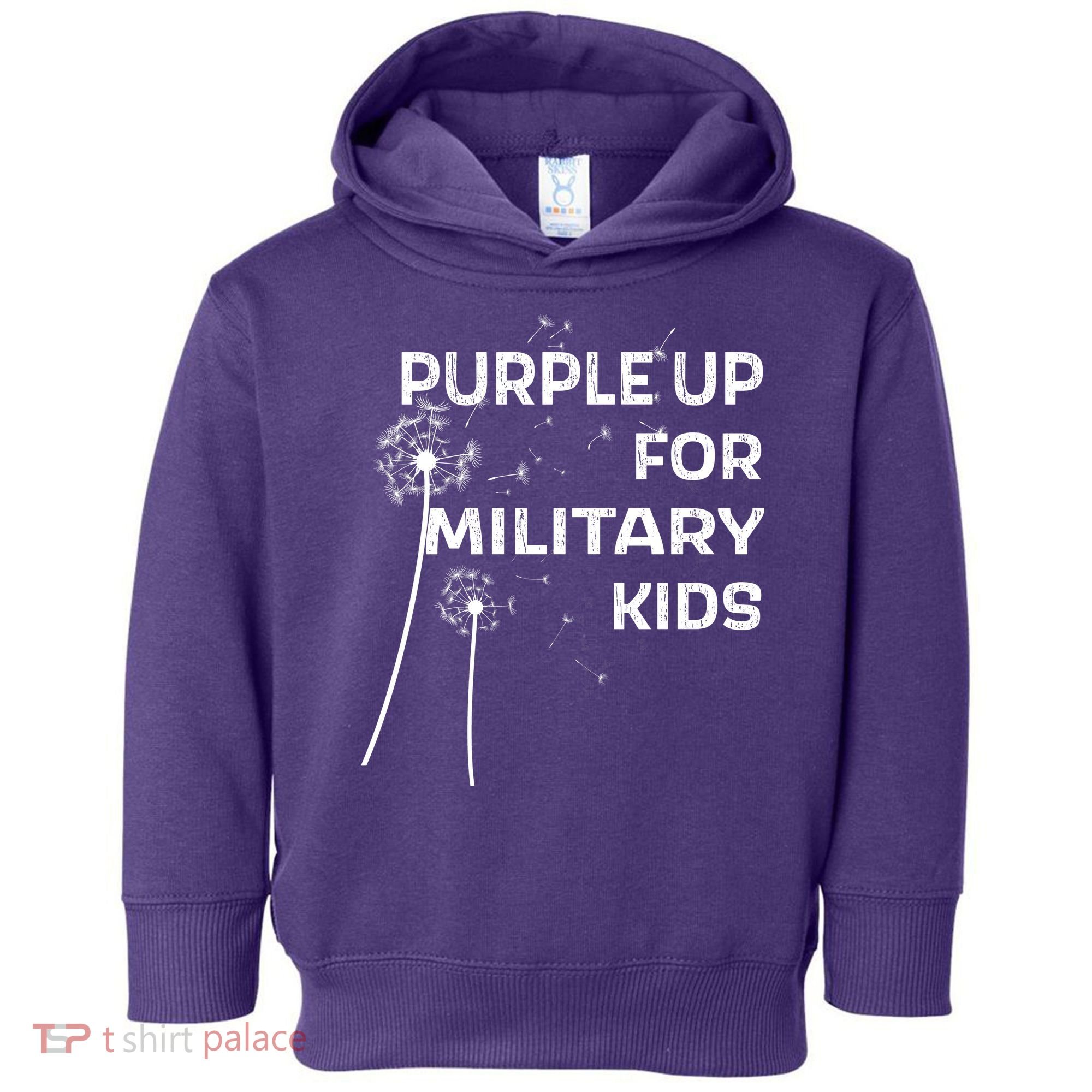 Wear Purple Dandelion Wishes Toddler Hoodie