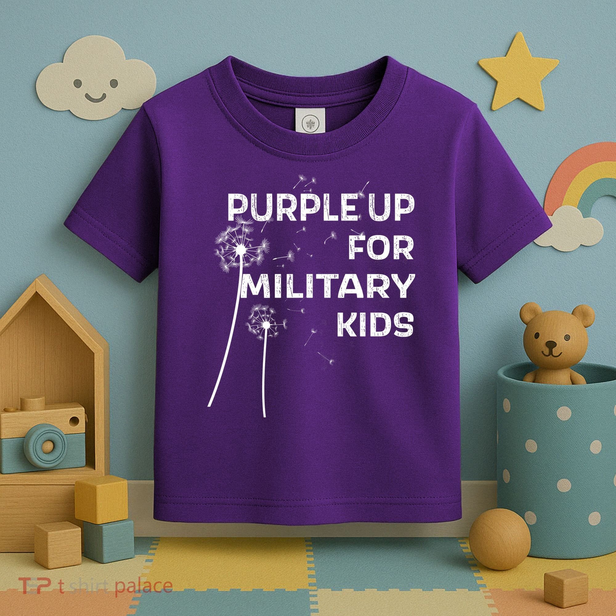 Wear Purple Dandelion Wishes Toddler T-Shirt