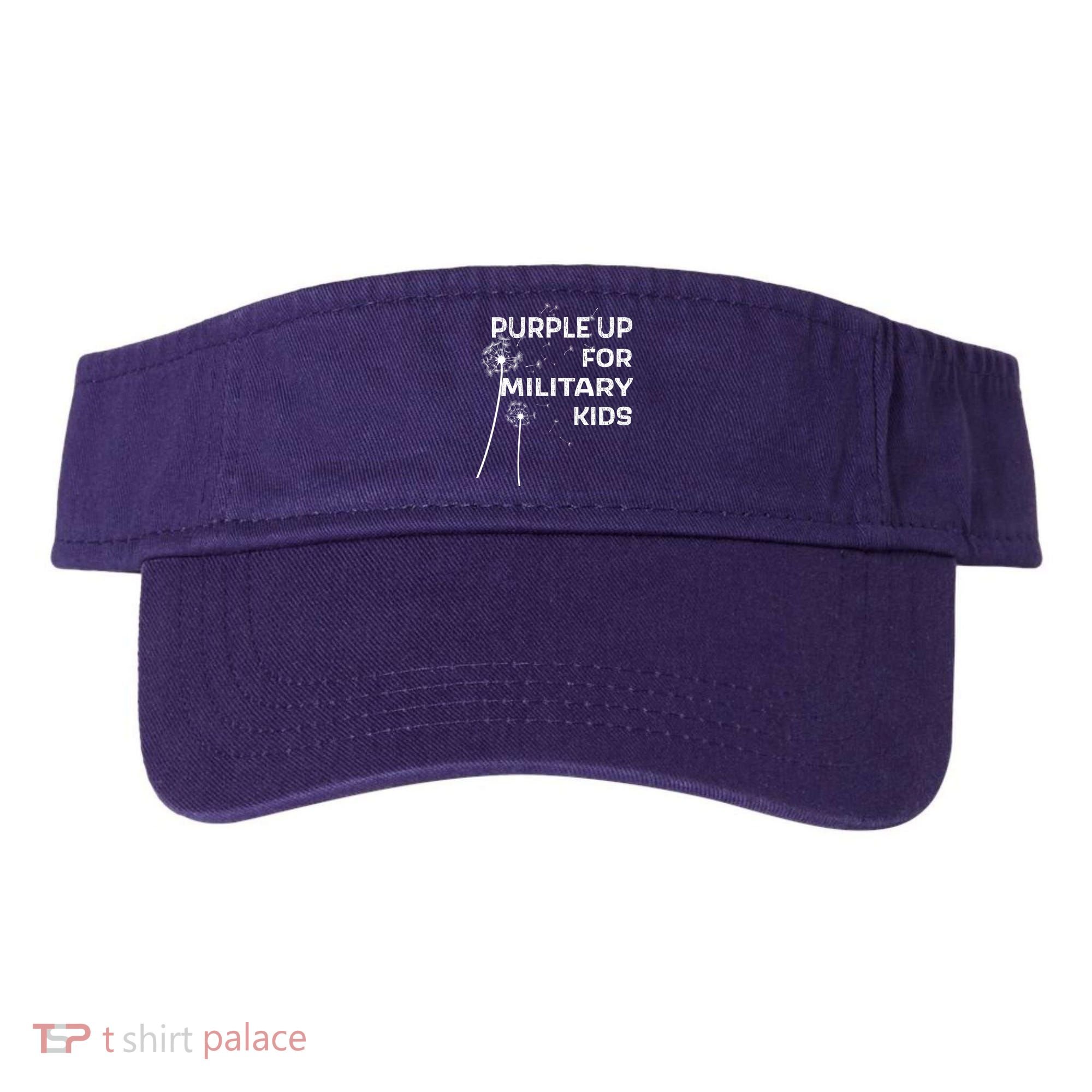 Wear Purple Dandelion Wishes Visor