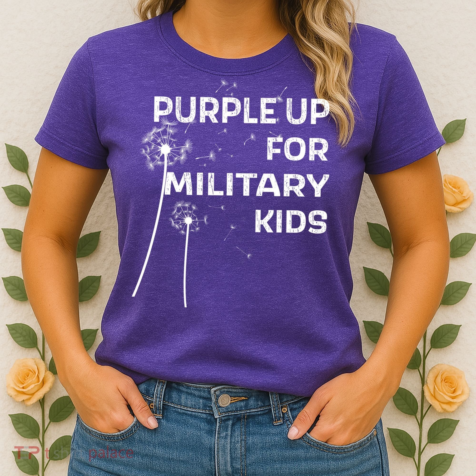 Wear Purple Dandelion Wishes Women's T-Shirt