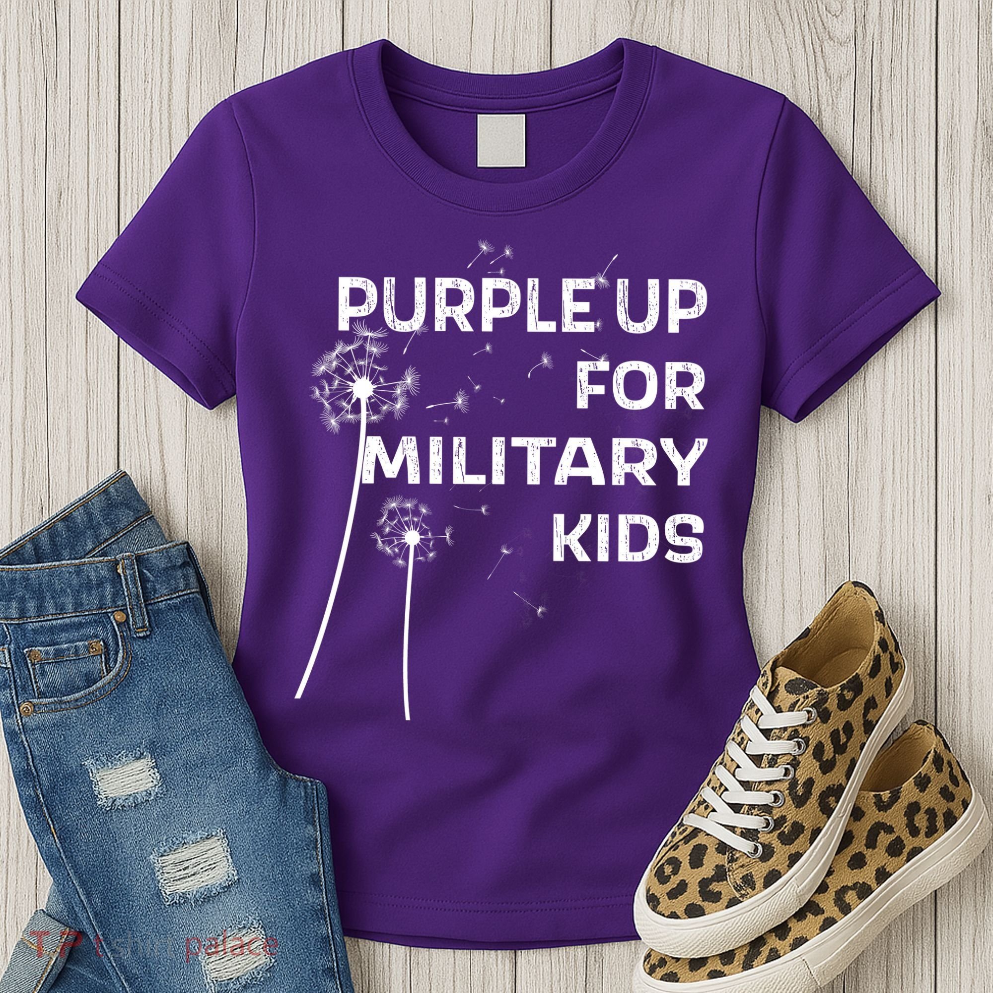 Wear Purple Dandelion Wishes Women's T-Shirt