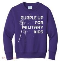 Wear Purple Dandelion Wishes Kids Sweatshirt thumb 0