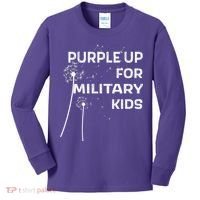 Wear Purple Dandelion Wishes Kids Long Sleeve Shirt thumb 0