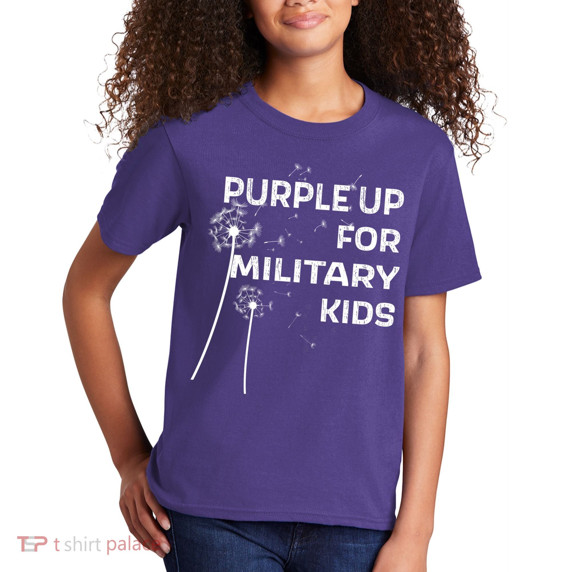 Wear Purple Dandelion Wishes Kids T-Shirt
