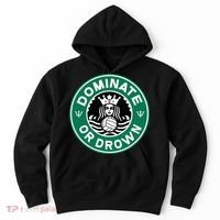 Water Polo Dominate Or Drown Cute Funny Parody Water Sport Hoodie thumb 0
