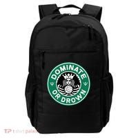 Water Polo Dominate Or Drown Cute Funny Parody Water Sport Backpack thumb 0