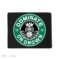 Water Polo Dominate Or Drown Cute Funny Parody Water Sport Mousepad thumb 0