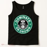 Water Polo Dominate Or Drown Cute Funny Parody Water Sport Tank Top thumb 2