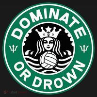 Water Polo Dominate Or Drown Cute Funny Parody Water Sport Visor thumb 3